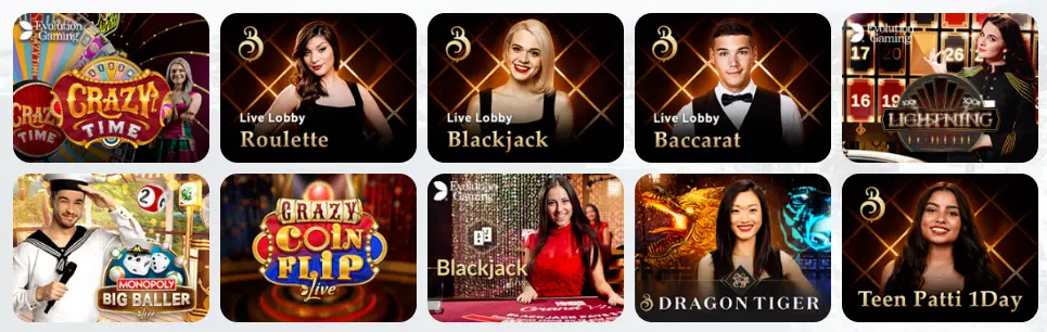 Giochi da casinò dal vivo WINORAMA CASINO