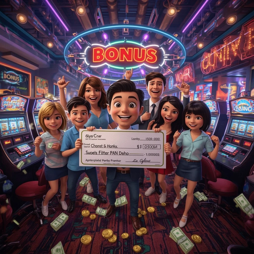 bonus nelle mani dell'uomo al casinò WINORAMA CASINO